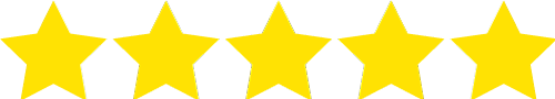 five stars in gold